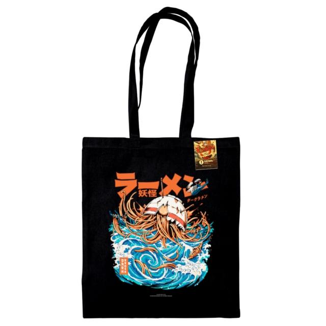 Ilustrata (Dark Ramen) Black Tote Bag