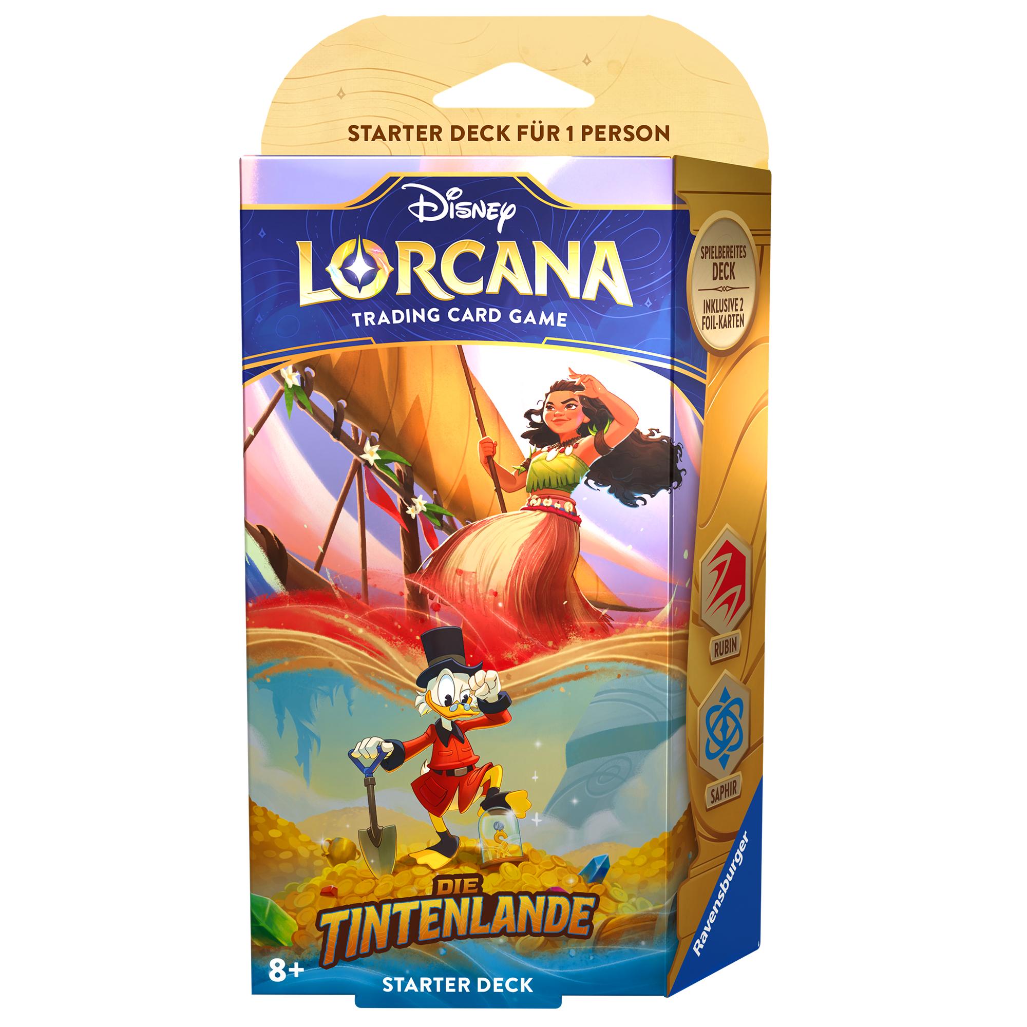 Disney Lorcana - Die Tintenlande: Rubin & Saphir Starter Deck DE