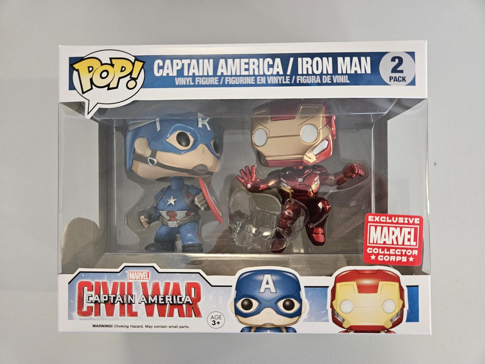 Funko *slightly damaged* Marvel Collector Corps Civil War Captain America - Captain America / Iron Man Funko *slightly damaged* Marvel Collector Corps Civil War Captain America - Captain America / Iron Man
