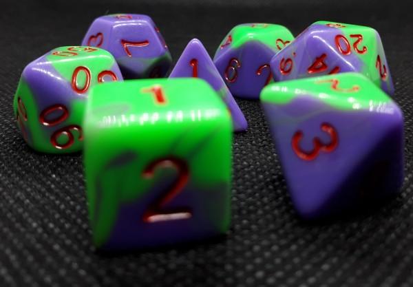 Würfelset Blended: Green Joker (7)