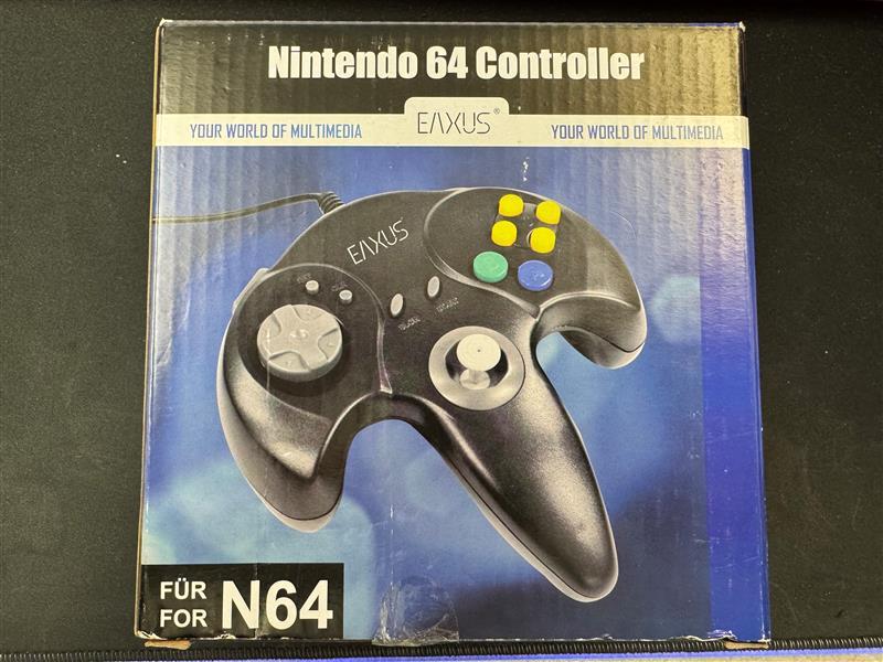 Nintendo 64 Controller EAXUS - schwarz (Nintendo 64, gebraucht)**