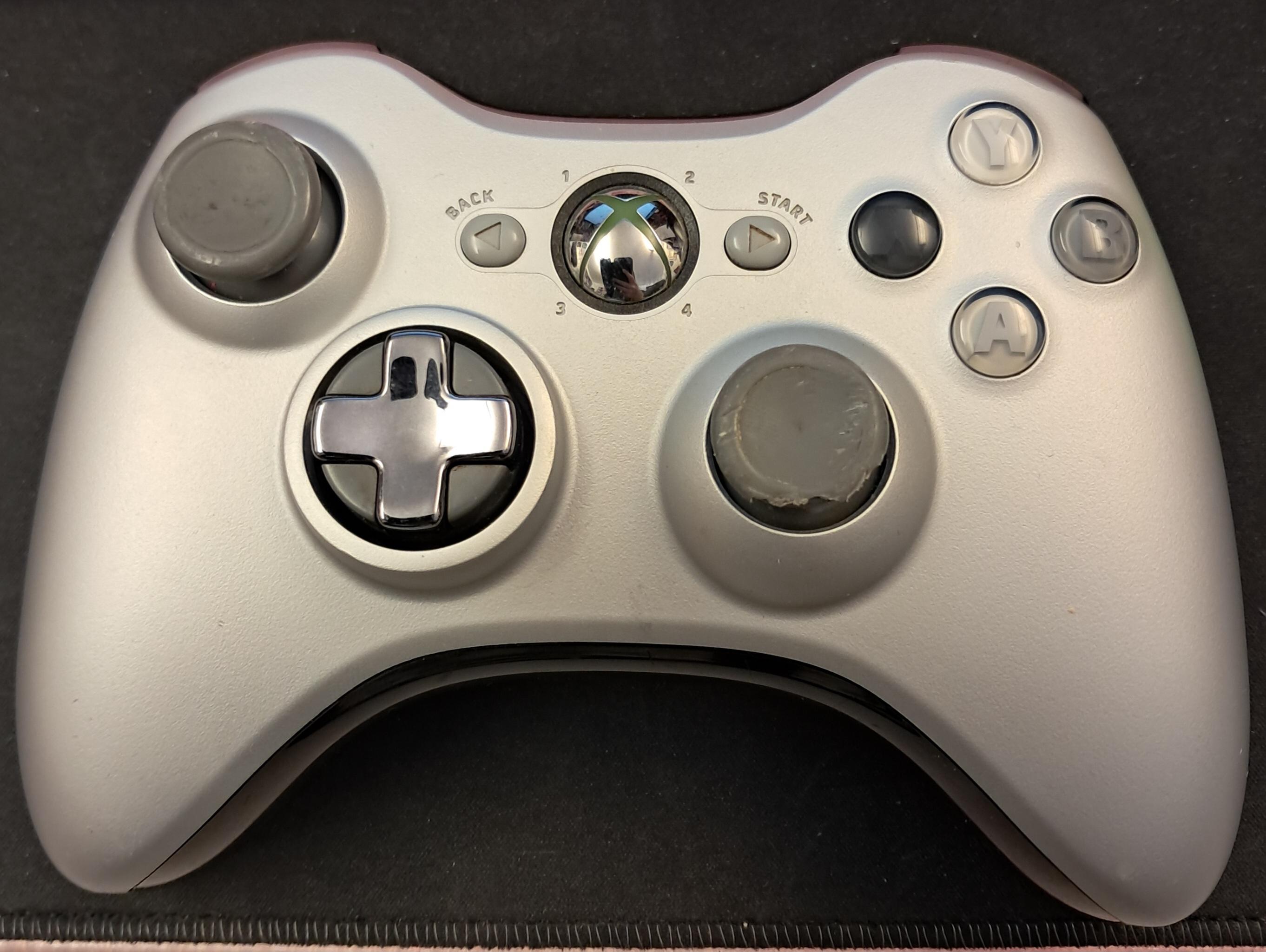 XBOX 360 Wireless Controller - silber (OVOA) (gebraucht) **