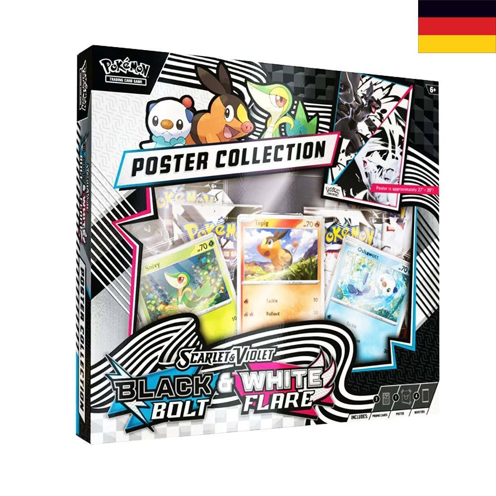 Pokémon Karmesin & Purpur 10.5 Schwarze Blitze & Weisse Flammen Poster- Kollektion DE
