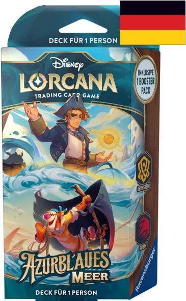 Disney Lorcana - Azurblaues Meer: Starter Deck Jim Hawkins / Tigger DE