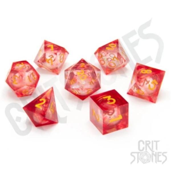 Bloodstone Relics Liquid Core RPG Dice Set