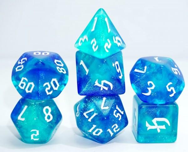 Würfelset Galaxy: Saphire (7)