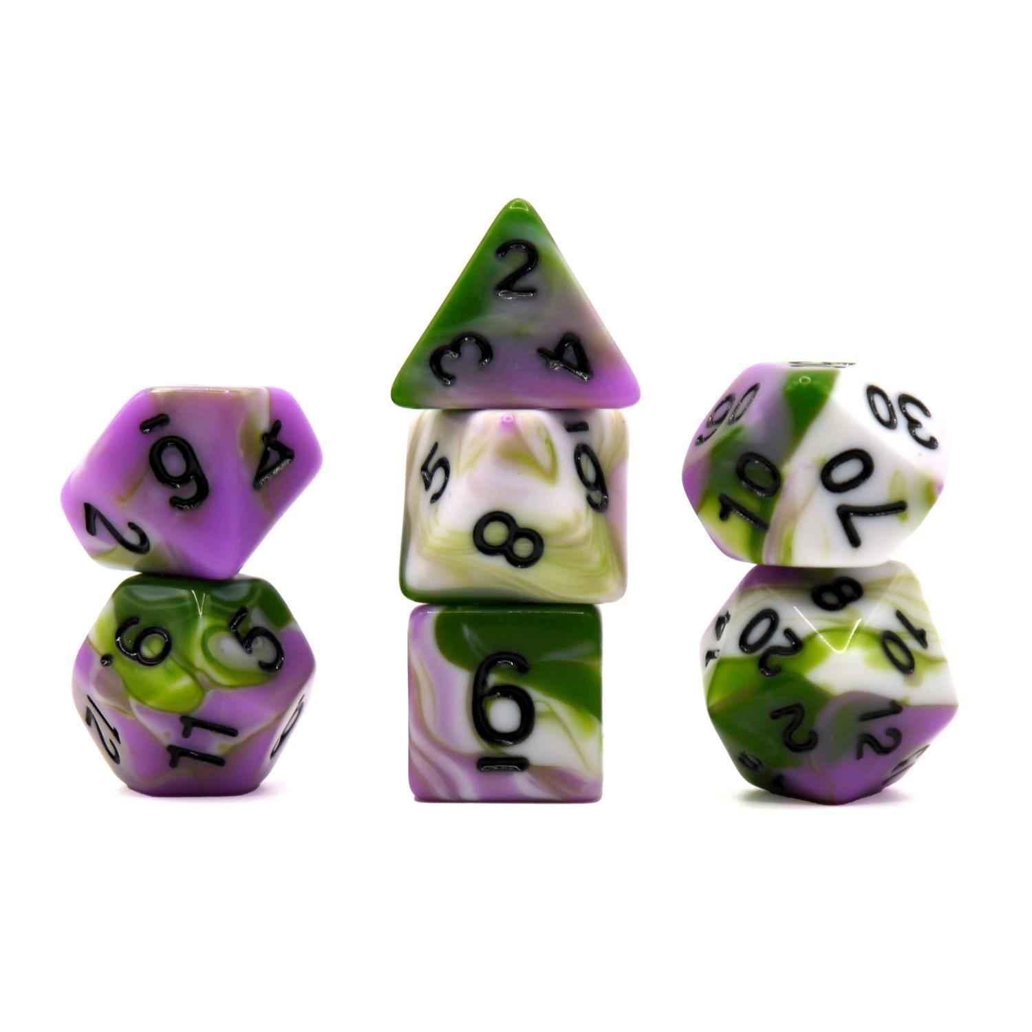 Würfelset Mehrfarbig: The Real Joker (Weiß/Grün/Pink) (7)