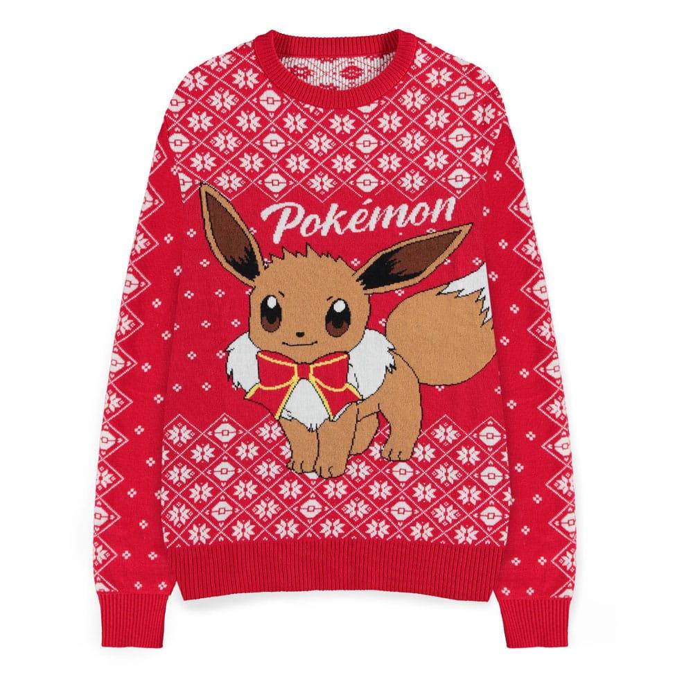 Pokémon Sweatshirt Christmas Jumper Evoli  Größe L