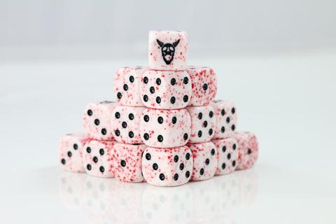 Bloodtithe Bone D6 Fantasy Dice 20Stk