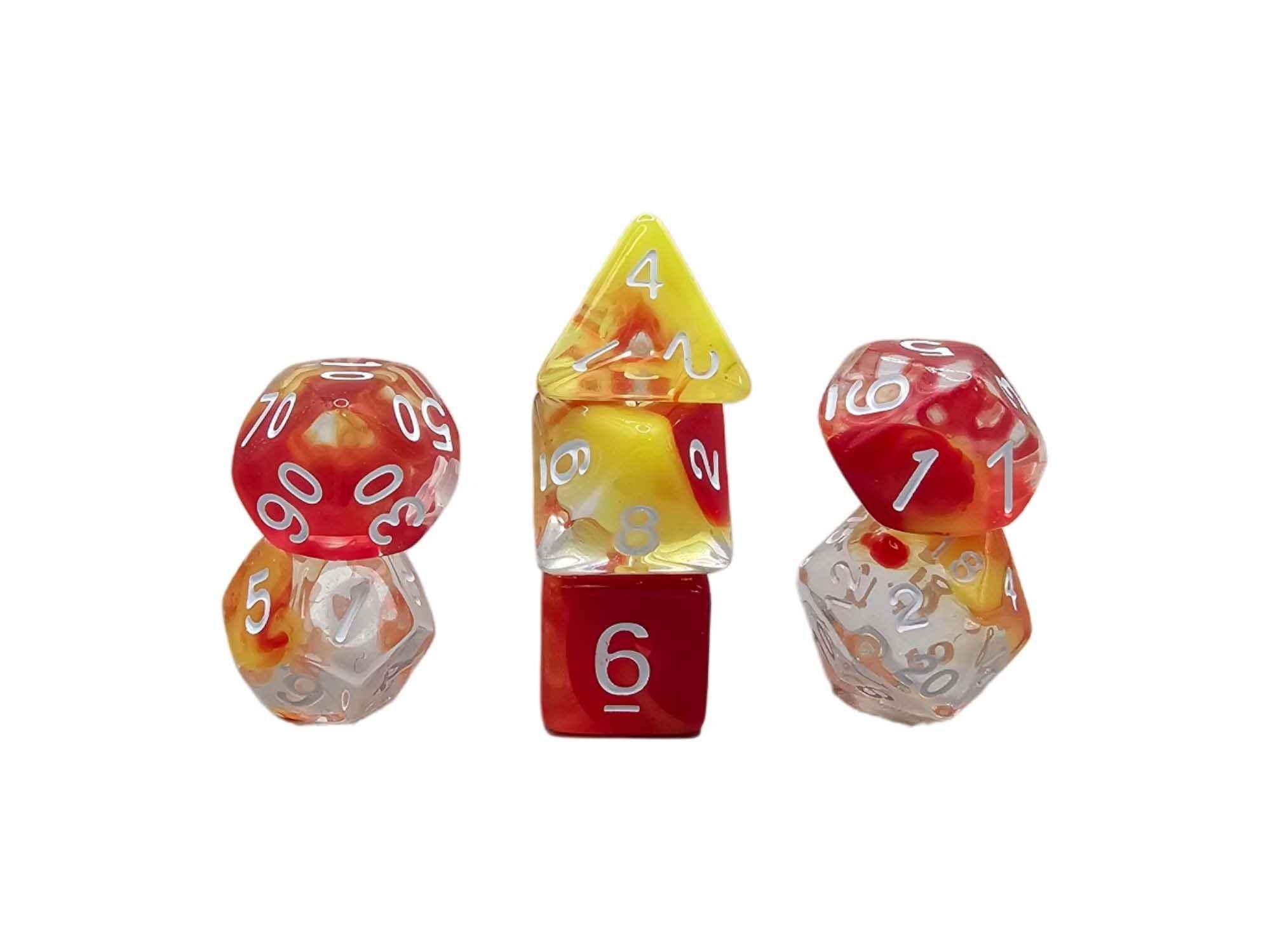 Würfelset Transparent: Nebula Sunset Cloud (7)