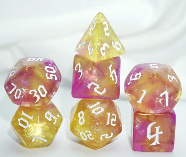 Würfelset Galaxy: Citrin Rose