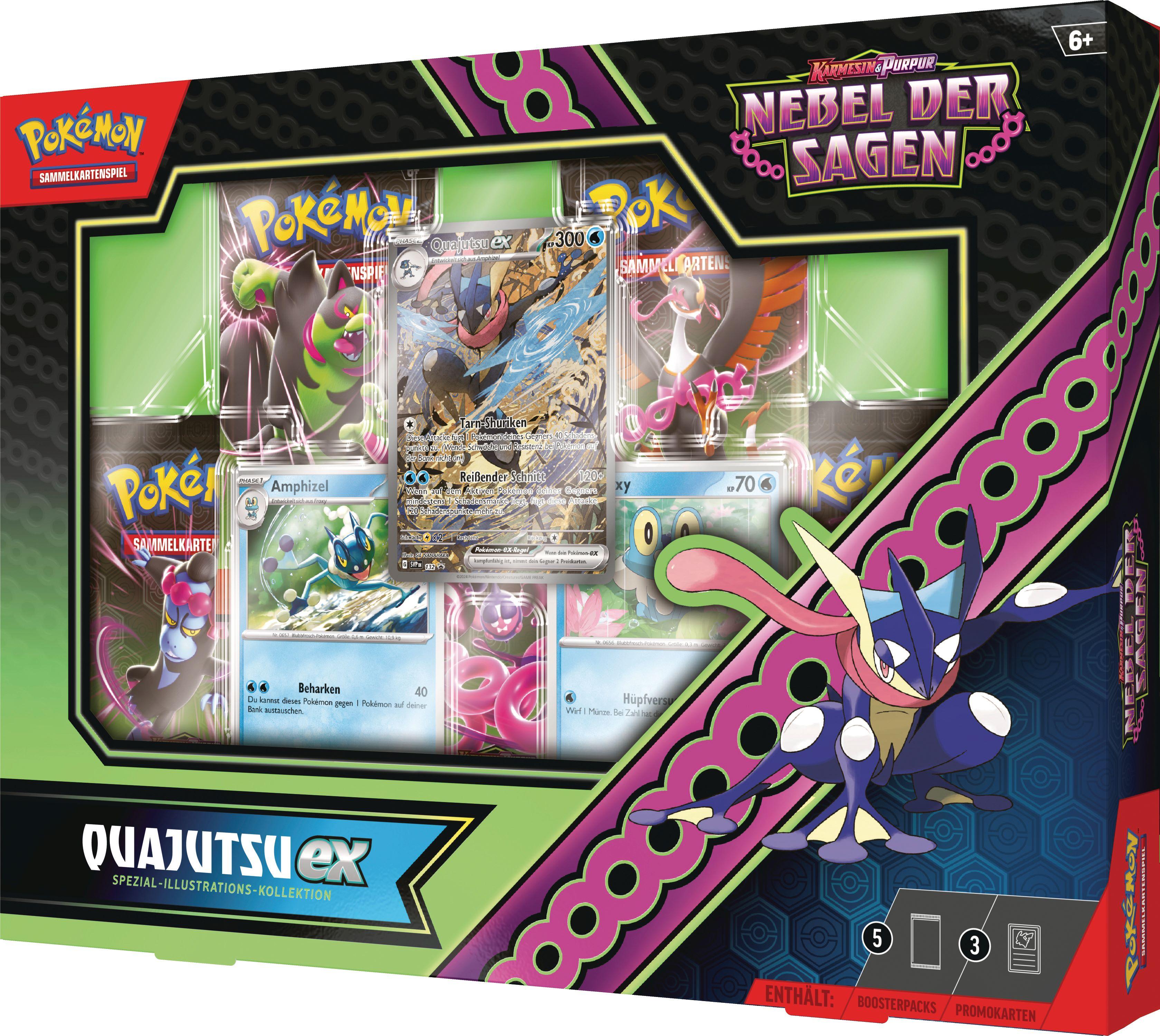 Pokémon Karmesin & Purpur 06.5 Nebel der Sagen EX Spezial Kollektion Quajutsu ex DE