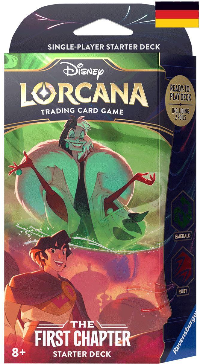 Disney Lorcana - Kapitel 1: Starterdeck Cruella de Vil / Aladdin DE