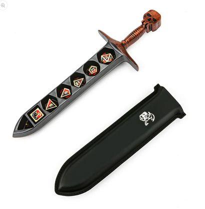 Grim Dagger Dice Case/Holder w/sheath Cover Copper