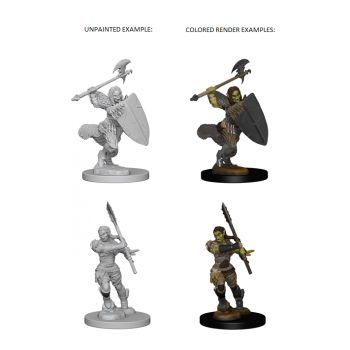 Pathfinder Deep Cuts Unpainted Miniatures: W1 Half-Orc Female Barbarian